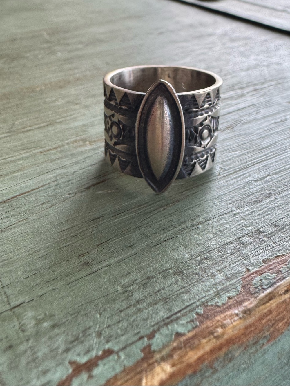 Derrick Cadman Sterling Silver Cigar Ring